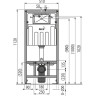 Набор инсталляции для унитаза ALCAPLAST SET AM101/1120-3:1 RU M70-0001 с белой кнопкой AM101_1120_3_1_RU_M70-0001