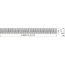 Решетка ALCAPLAST ZIP-950M для водоотводящего желоба APZ13 дизайн ZIP