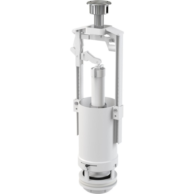 Сливной механизм ALCAPLAST A05-CHROM с удлиненной стоп-кнопкой